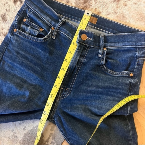 MOTHER The Insider Crop Step‎ Fray In Teaming Up Jeans Size 26 Boot Cut - Picture 11 of 14